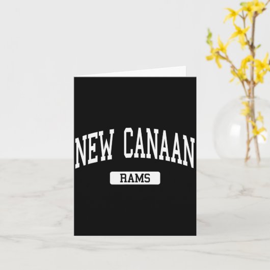 New Canaan High School Hs New Canaan Ct Varsity Sr Karte (Gelbe Blume)