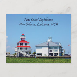 New Canal Lighthouse Louisiana Postcard Postkarte