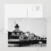 New Canal Lighthouse Postkarte (Vorne/Hinten)