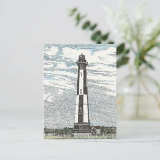 New Cape Henry Lighthouse Postkarte (Stehend Vorderseite)
