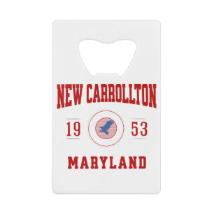 New Carrollton Maryland Uni University Style Geldbeutel Flaschenöffner
