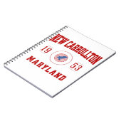 New Carrollton Maryland Uni University Style Notizblock (Linke Seite)