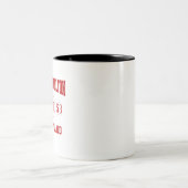 New Carrollton Maryland Uni University Style Zweifarbige Tasse (Mittel)