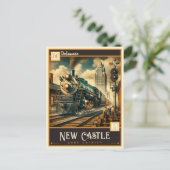 New Castle, Delaware | VINTAG Postkarte (Stehend Vorderseite)