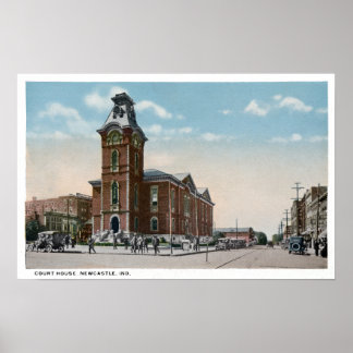 New Castle, Indiana Court House Poster