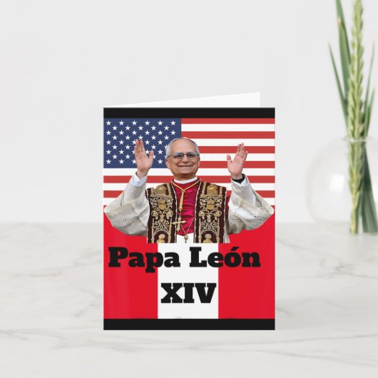 New Catholic Pe Leo Xiv Papa León Peru U.s.a. Conn Karte (Vorderseite)