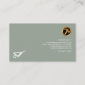 New Cement Works Old Brick Wall Handyman Visitenkarte (Rückseite)