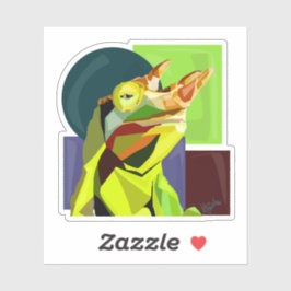 New Cham On The Block—Jackson’s Chameleon  Aufkleber