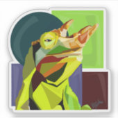 New Cham On The Block—Jackson’s Chameleon Aufkleber (Vorderseite)