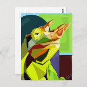 New Cham On The Block—Jackson’s Chameleon Postkarte (Vorne/Hinten)