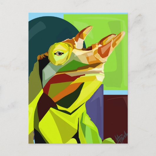 New Cham On The Block—Jackson’s Chameleon Postkarte (Vorderseite)