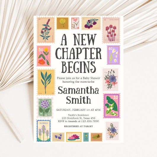 New Chapter Baby Shower  Einladung