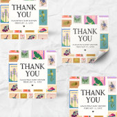 New Chapter Baby Shower Quadratischer Aufkleber