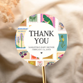 New Chapter Baby Shower  Runder Aufkleber