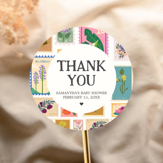 New Chapter Baby Shower  Runder Aufkleber