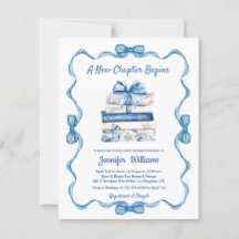 new chapter begins blue ribbon books baby shower