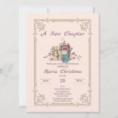 New Chapter Begins Bridal Shower Floral Beginnings Einladung (Vorderseite)