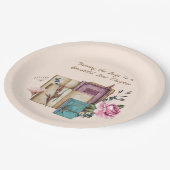 New Chapter Begins Floral New Beginnings Pappteller (Schrägansicht)