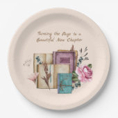 New Chapter Begins Floral New Beginnings Pappteller (Vorderseite)