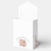 New Chapter Begins Pink Bow Baby Shower Favor Box Geschenkschachtel (Geöffnet)