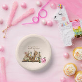 New Chapter Begins Turning the Page Floral  Pappteller (Party)