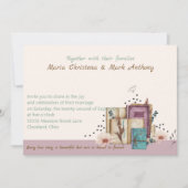 New Chapter Begins Wedding Invitation Einladung (Vorderseite)