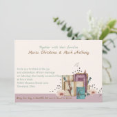 New Chapter Begins Wedding Invitation Einladung (Stehend Vorderseite)