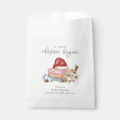 New Chapter Begins Winter Floral Baby Shower Geschenktütchen (Vorderseite)