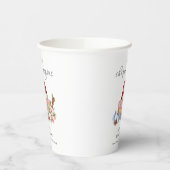 New Chapter Begins Winter Floral Baby Shower Pappbecher (Links)