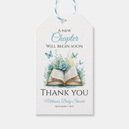 New Chapter Blue Boy Brunch StoryBook Baby Shower Geschenkanhänger