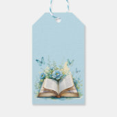 New Chapter Blue Boy Brunch StoryBook Baby Shower Geschenkanhänger (Rückseite)