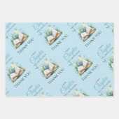 New Chapter Blue Boy Brunch StoryBook Baby Shower Geschenkpapier Set (Vorderseite 3)