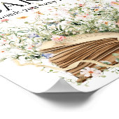 New Chapter Book Theme bridal shower Gift & card Poster (Ecke)