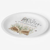 New Chapter Book Theme bridal shower Pappteller (Schrägansicht)