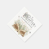 New Chapter Book Theme bridal shower Serviette (Ecke)