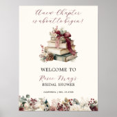 New Chapter Books Winter Bridal Shower Welcome Poster (Vorne)