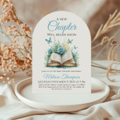New Chapter Boy Blue Brunch Book Baby Shower Einladung
