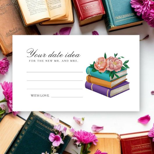 New Chapter Bridal shower Date night ideas  Begleitkarte