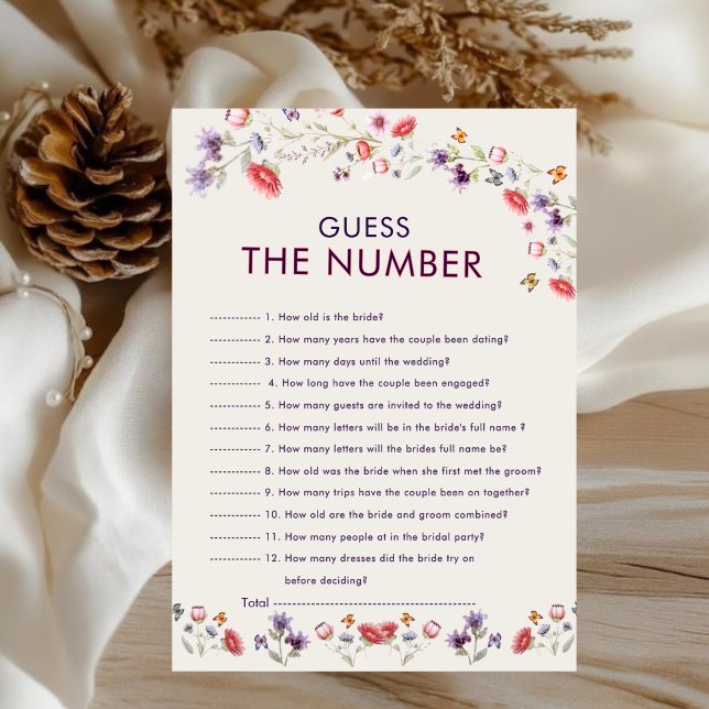 New Chapter Bridal Shower Guess the Number Game (Von Creator hochgeladen)