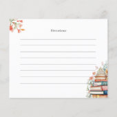 New Chapter Bridal Shower Recipe Card (Rückseite)