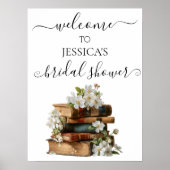 New Chapter Bridal Shower Welcome Sign Poster (Vorne)