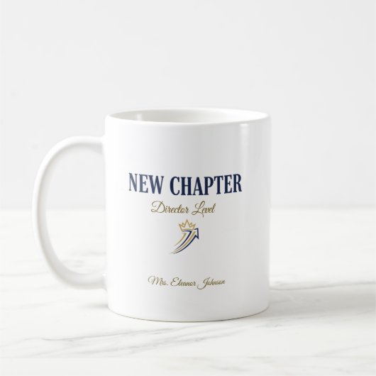 New Chapter Director Level Personalized Kaffeetasse (Links)