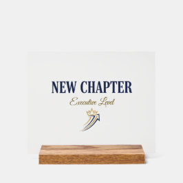 New Chapter Executive Level Acrylschild