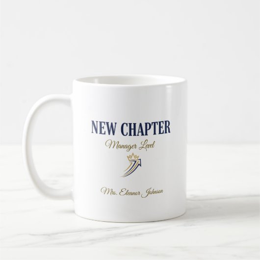 New Chapter Executive Level Personalized Kaffeetasse (Links)