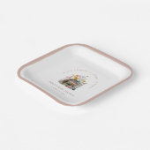 New Chapter Floral Baby Shower Pappteller (Gewinkelt)