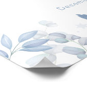 New Chapter Floral Snowball Baby Shower Welcome Poster (Ecke)