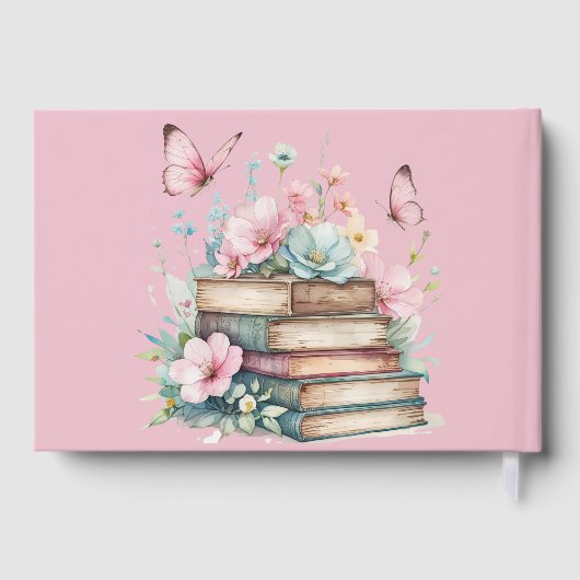 New Chapter Girl Storybook Guest Book Baby Shower Gästebuch (Rückseite)