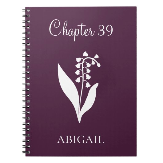 New Chapter Journal Lilly May Birth Flower Notizblock (Vorderseite)