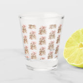 New Chapter Pink Bow Stripes Schnapsglas (Vorderseite)