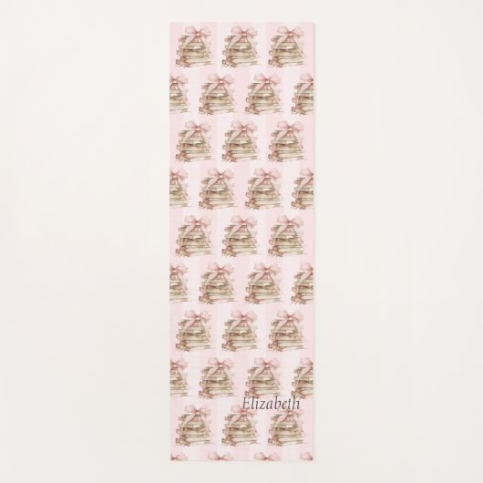 New Chapter Pink Bow Stripes Yogamatte (Vorderseite)